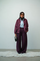 Double pleats trousers - Dark Brown