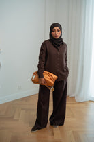 Chocolate Brown Crispo Straight Shirt