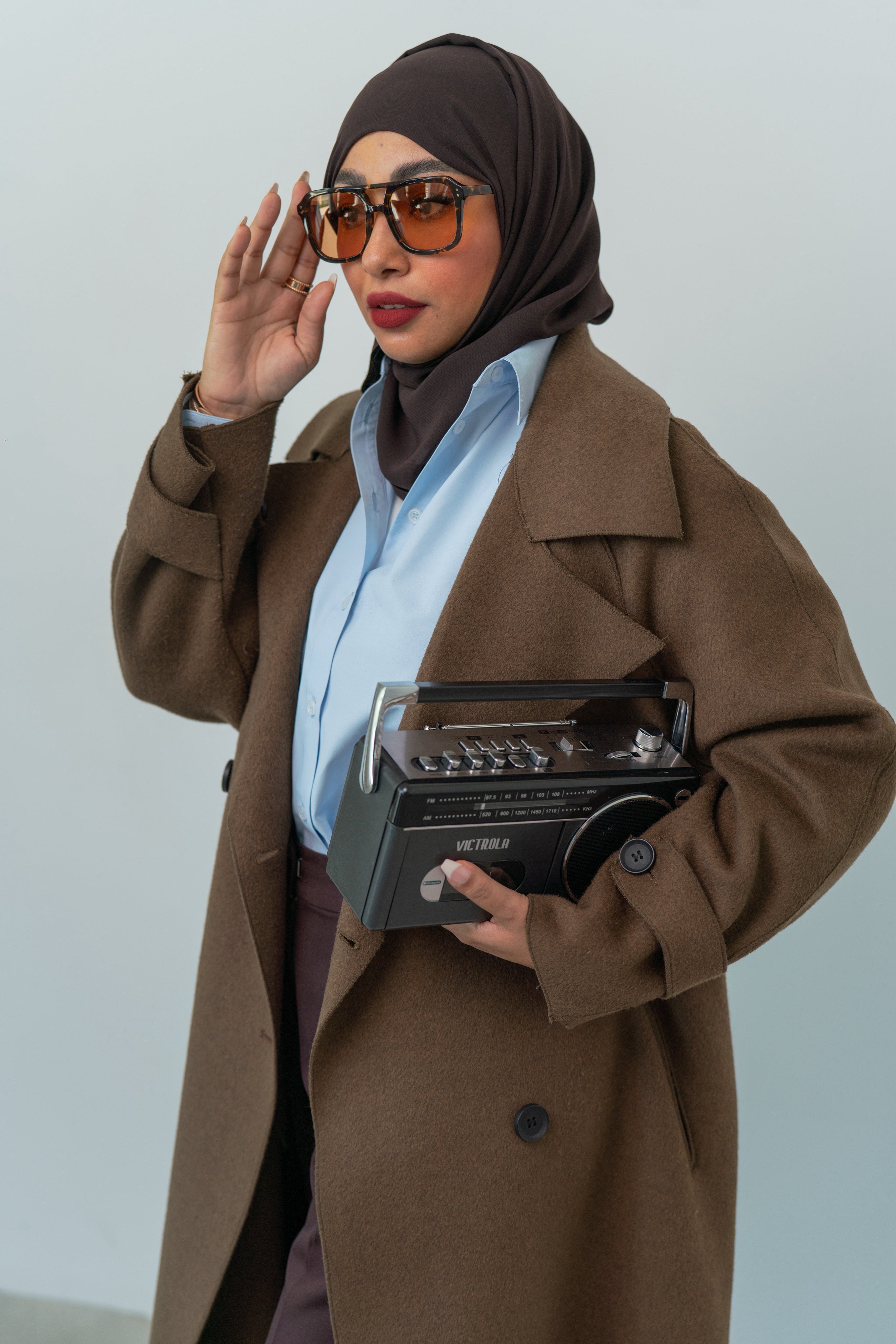 Luxury Maxi Coat - Mocha Brown