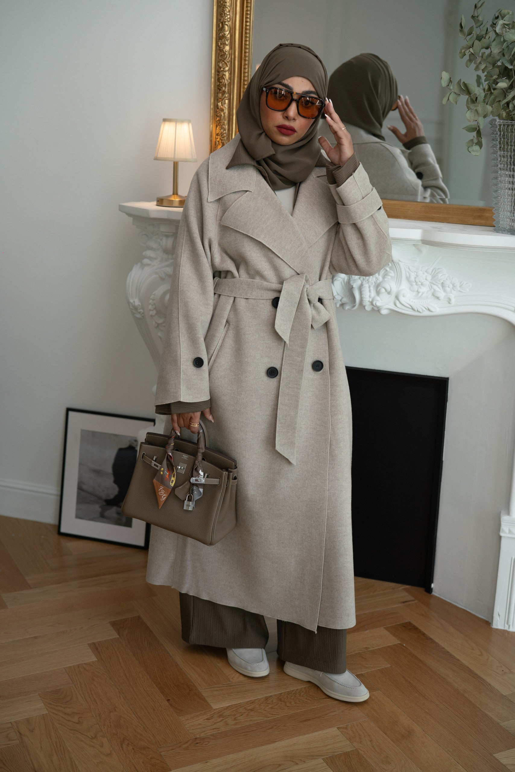 Luxury Maxi Coat - Light Beige