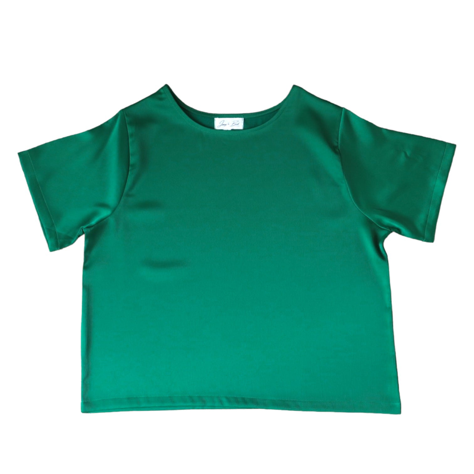 Basic Silk Top - Royal Green
