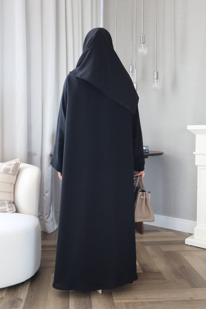 Nada Abaya With Scarf - Black