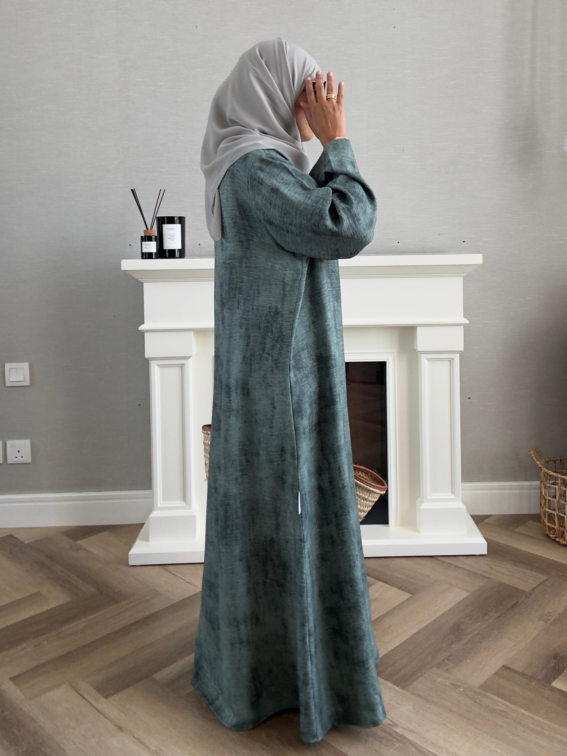 Laila Dress With Belt - Green