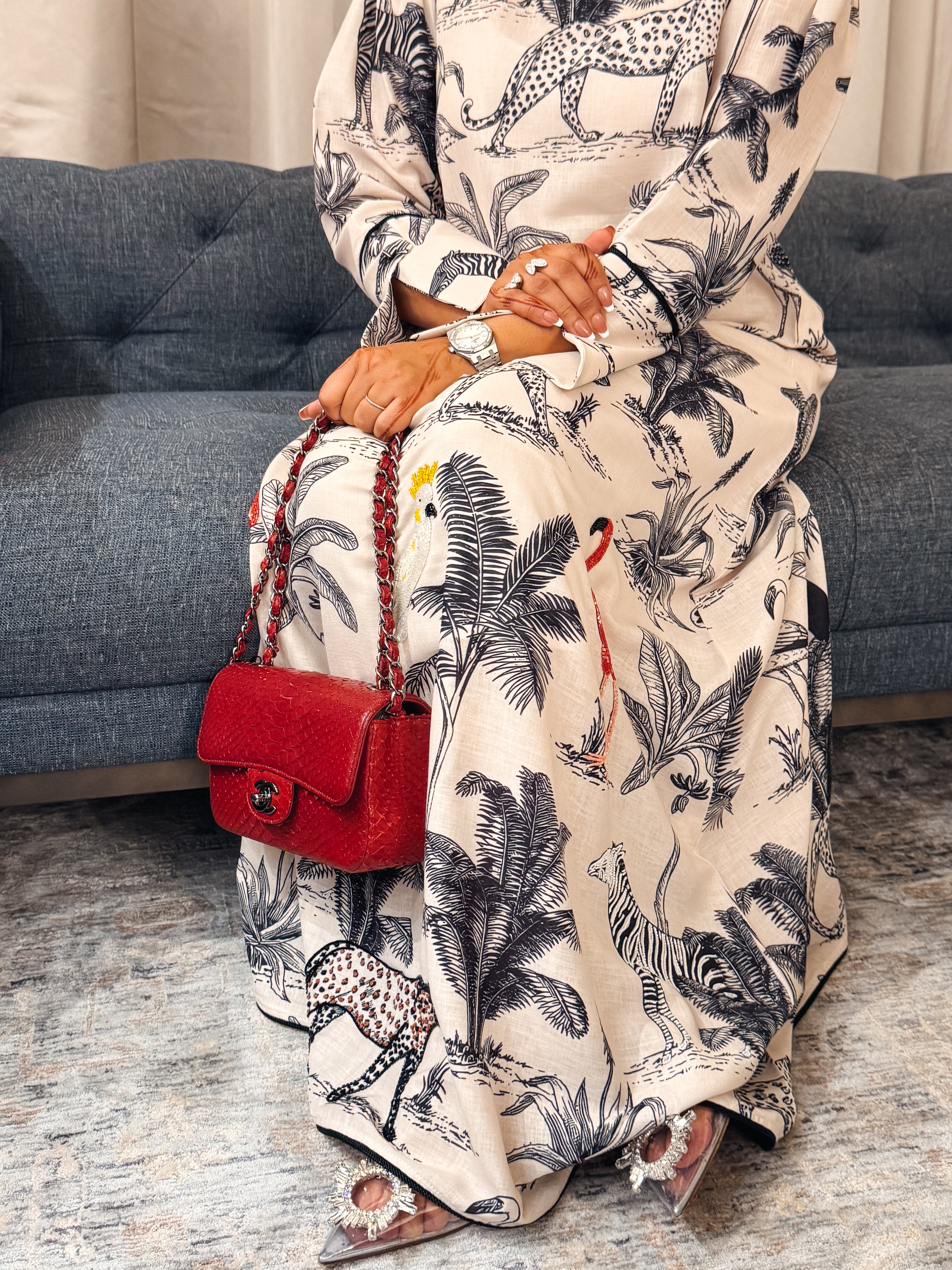 Ready - L73 Embroidery Jalabiya