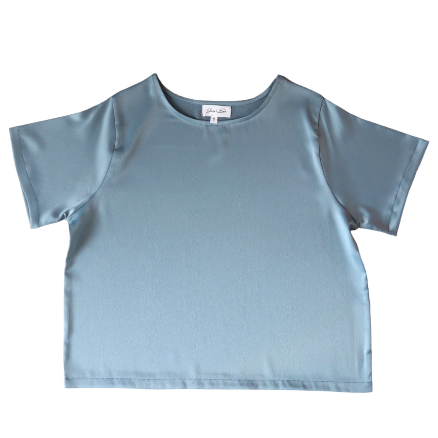Basic Silk Top - Sky Blue