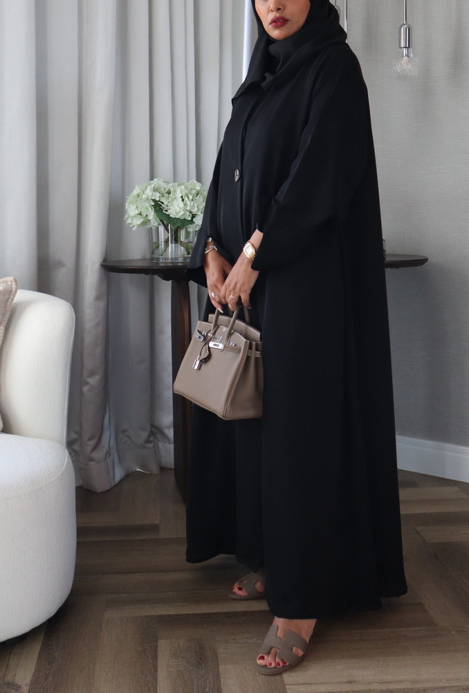 Nada Abaya With Scarf - Black