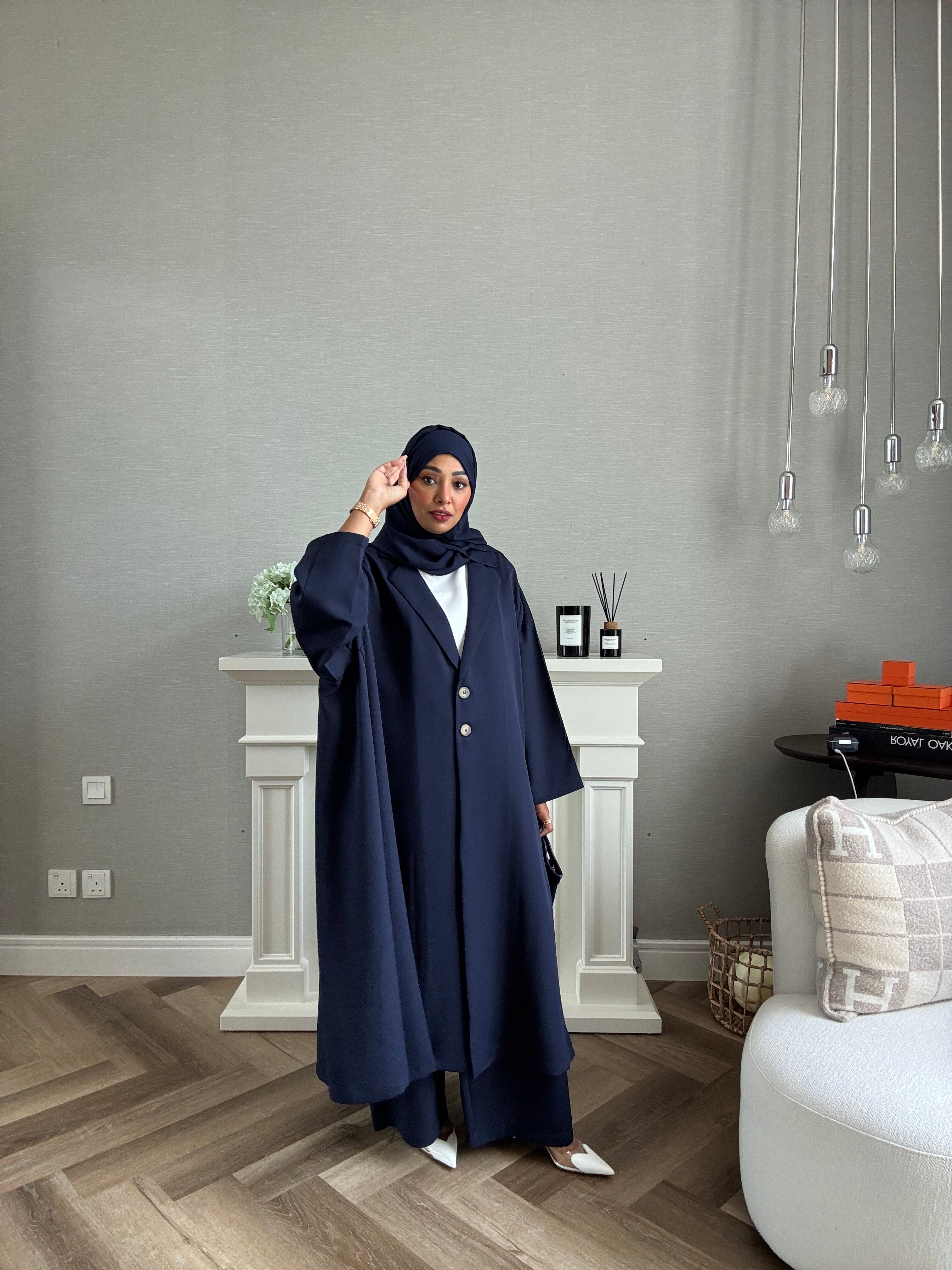 Desert Waves Suit - 2 PCS - Navy Blue