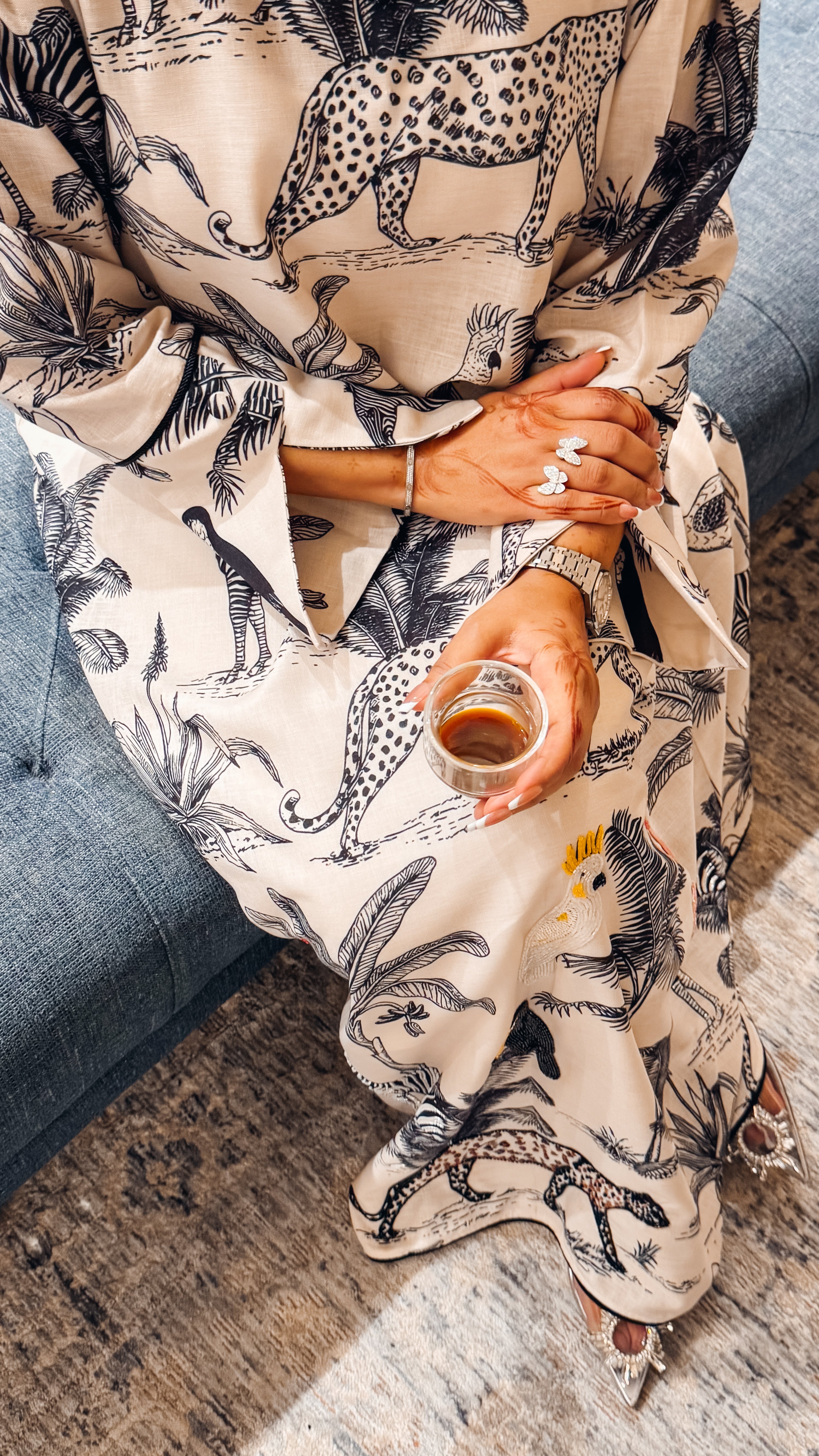 Ready - L73 Embroidery Jalabiya