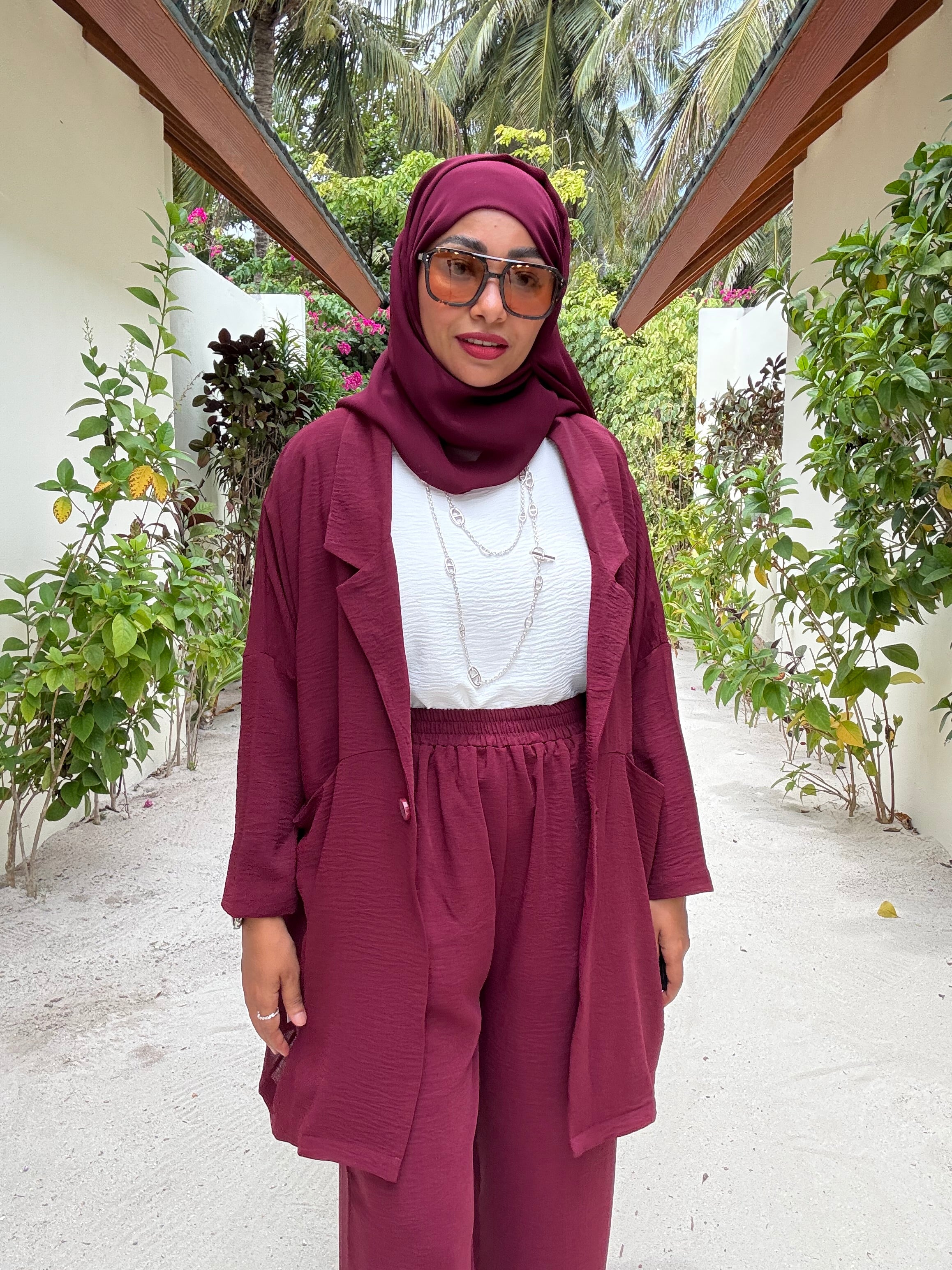 3 Pc Suit - Maroon