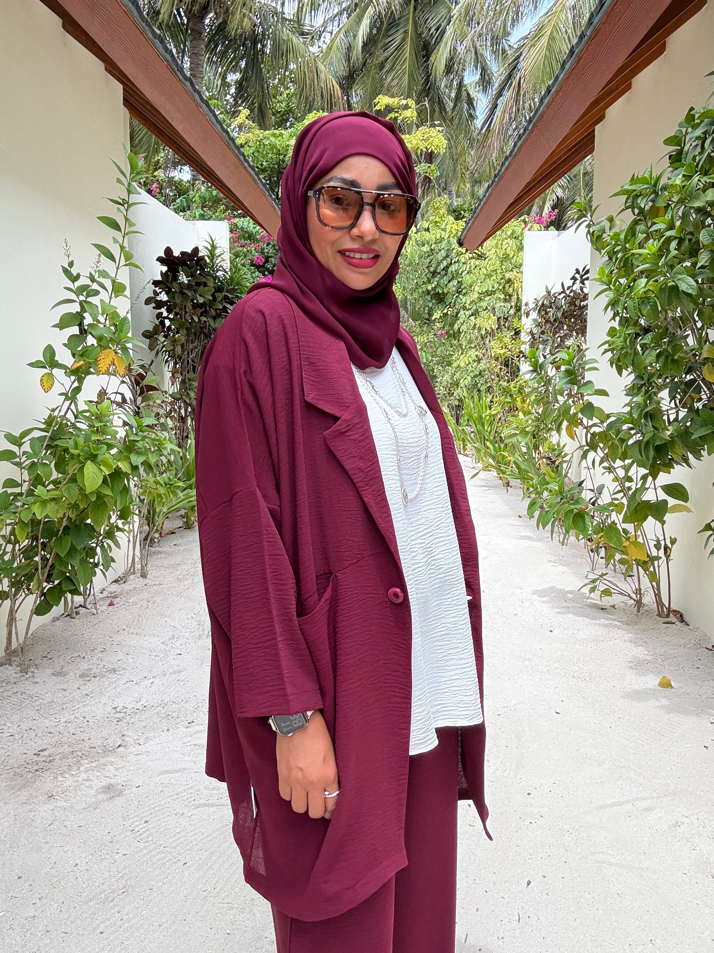 3 Pc Suit - Maroon