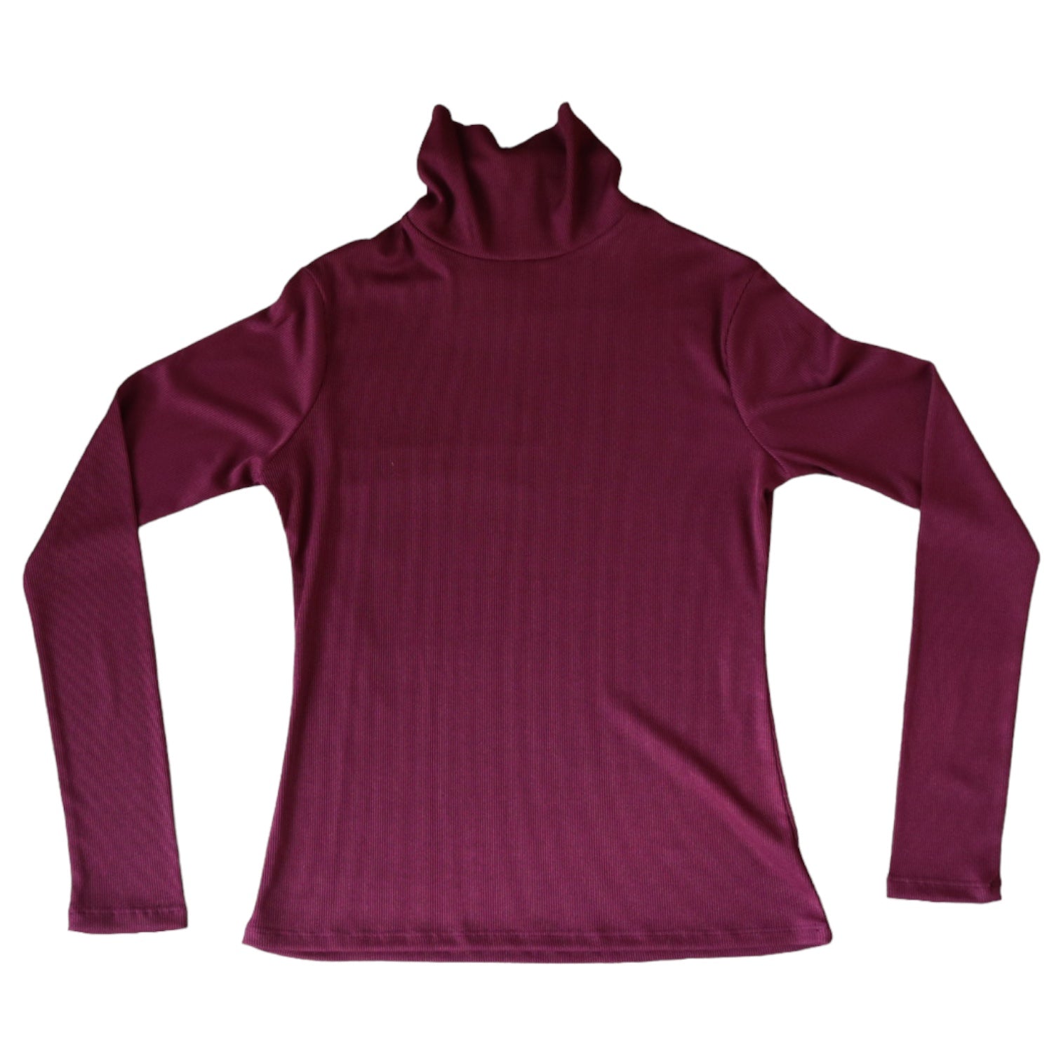 Long Sleeves Basic Top - Maroon