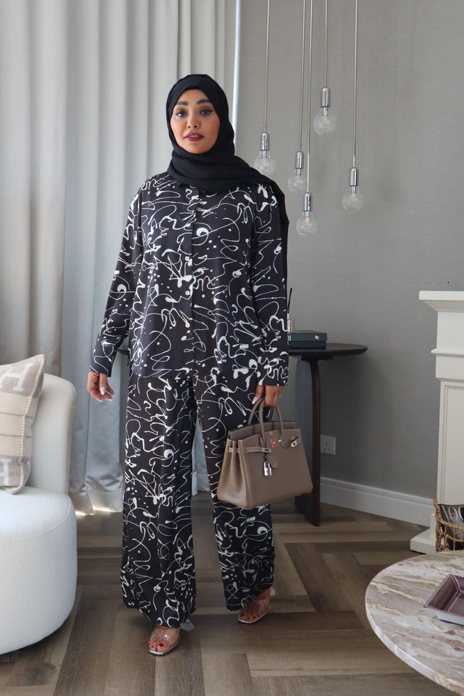 Cendrella Set - White/Black